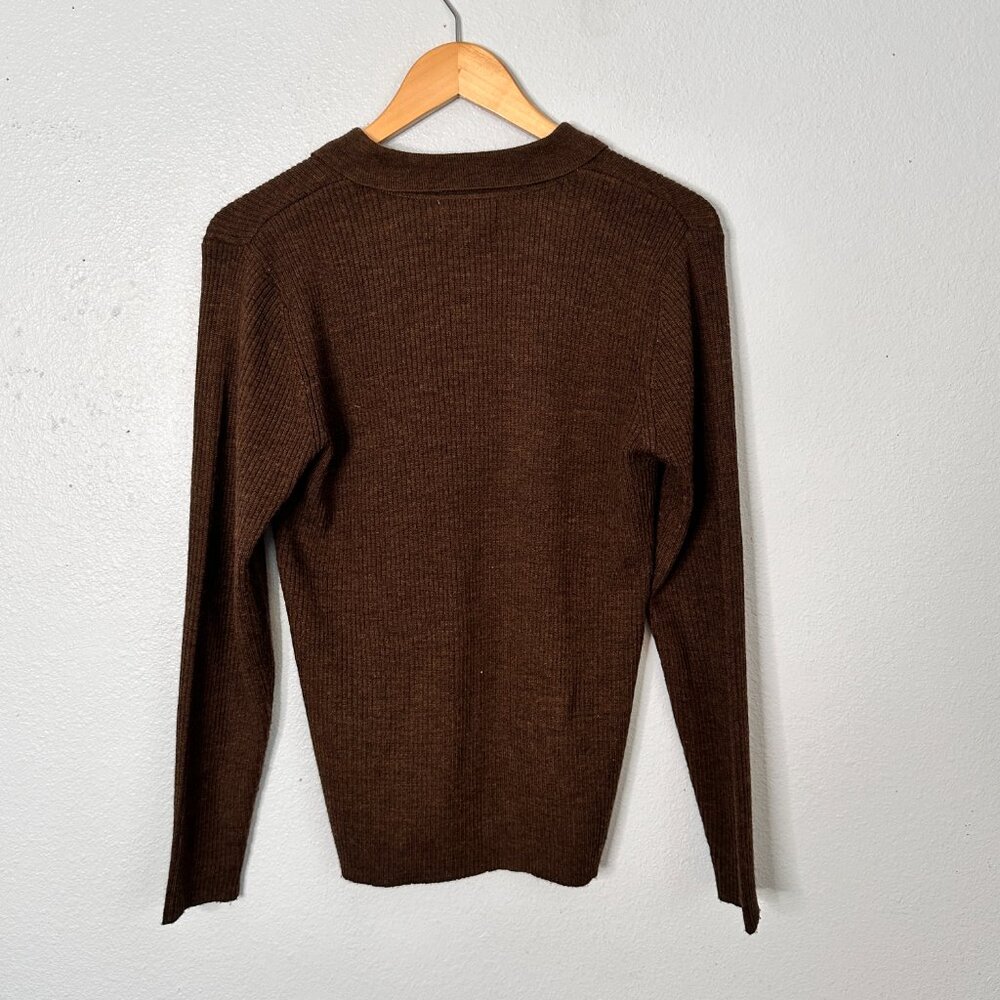 Vintage Pendleton Knockabouts Wool Blend Brown Ri… - image 4